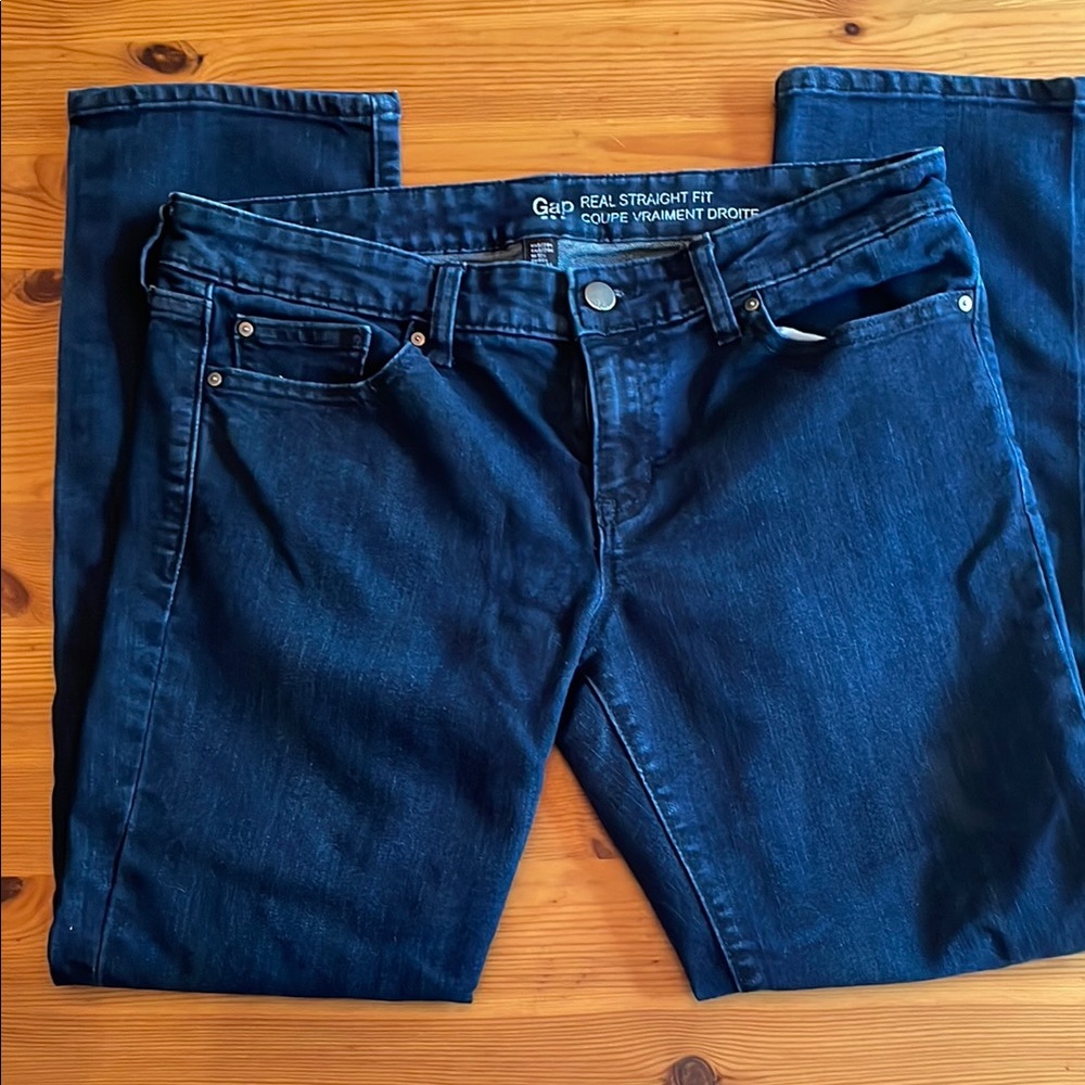 GAP Real Straight Fit Jeans - Deep Indigo
